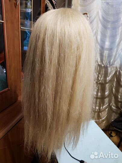 Голова манекен с натуральными волосами