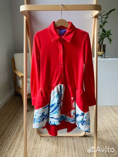 Новое платье из вискозы Stella Jean, 116