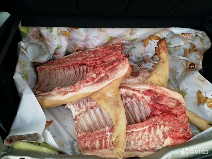 Мясо свинины в п/тушах охл. Беспл. доставка по Рзн