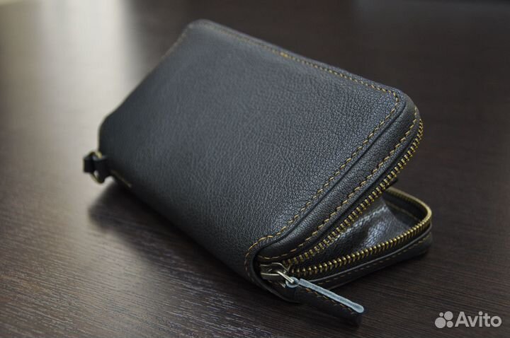 Мужской клатч из натуральной кожи ручная работа