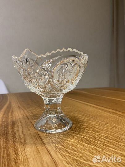 Конфетница (вазочка) хрусталь