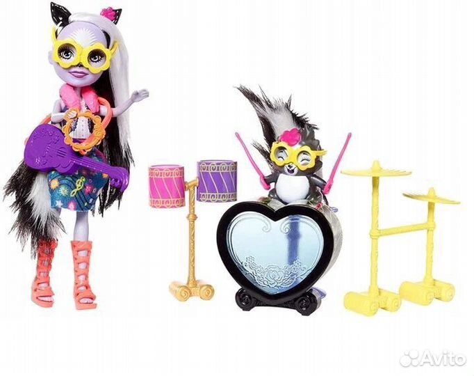 Enchantimals кукла шалфей рок-концерт FRH41