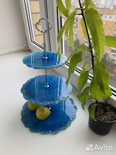 Фруктовница ручной работы из смолы