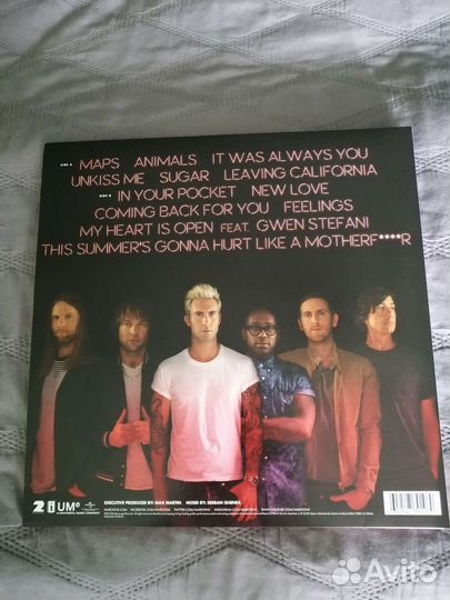 Виниловые пластинки, Maroon 5