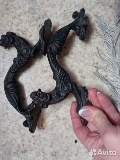 Ручки дверные чугунные ретро