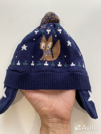 Шапка для мальчика absorba 49 см новая 2 шт