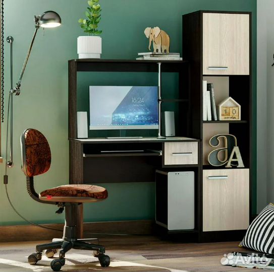 Стол компьютерный с пеналом венге