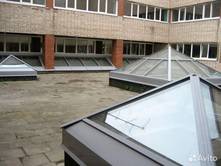 Стеклянная крыша панорамная