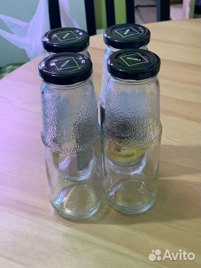 Горшки глиняные и Стеклянные бутылки 0,25л и 1 л