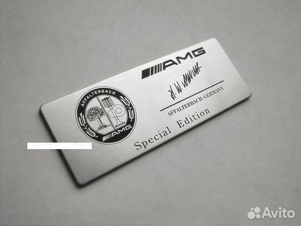 Табличка Mercedes AMG Special Edition