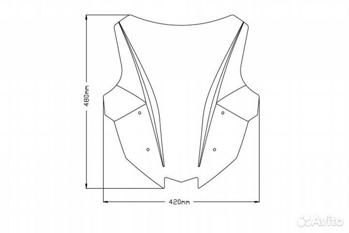 Ветровое стекло Puig Kawasaki Ninja 1000SX Z1000SX