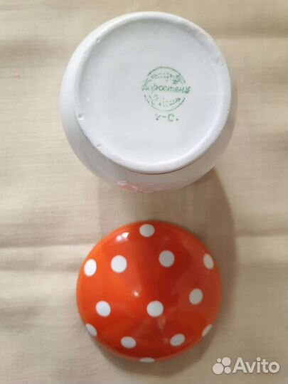 Масленка сахарница шкатулка Мухомор гриб Помидор