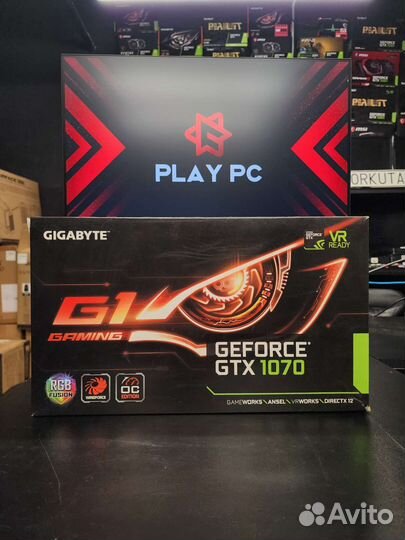 Видеокарты GTX 1070 8gb Gigabyte WindForce