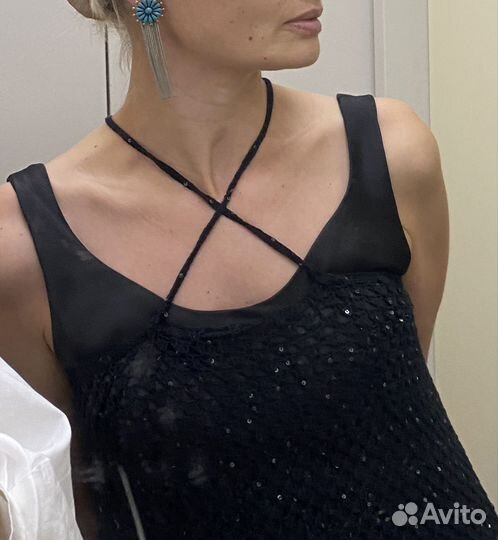 Юбка/платье кроше из хлопка и шелка