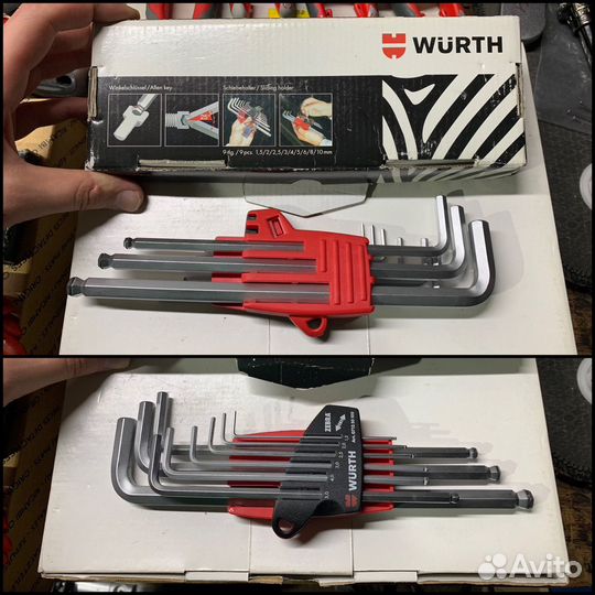 Wurth Набор Г-образных шестигранников