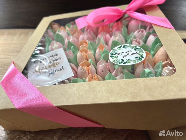 Тюльпаны из безе