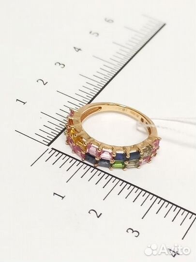 Золотое кольцо с камнем 17,5р