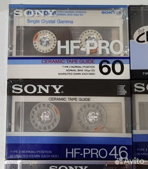 Sony HF-PRO 46/60/90 Винтажные кассеты