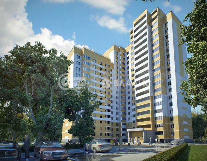 2-к. квартира, 69,4 м², 9/16 эт.