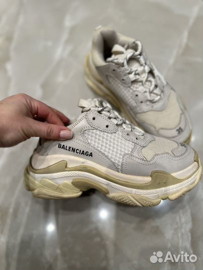 Кроссовки Balenciaga triple s, 35, б/у, оригинал