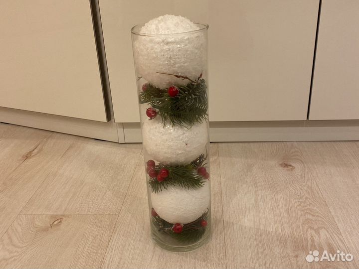 Новогодная ваза