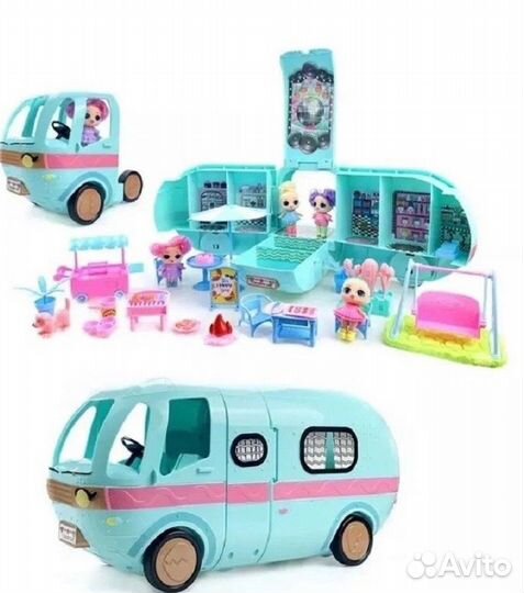 Автобус куклы лол фургон/кемпер 25 аксессуаров
