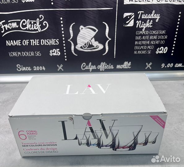 Набор стаканов новые 6 шт