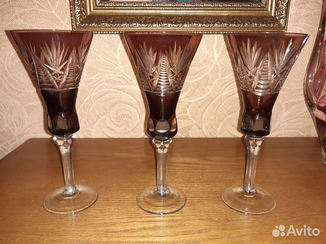 Фужеры хрустальные СССР