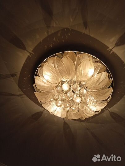 Люстра потолочная светодиодная с пультом бу