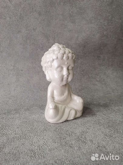 Набор из гипса будда и подсвечник 