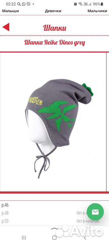 Шапка Reike 46рр демисезон
