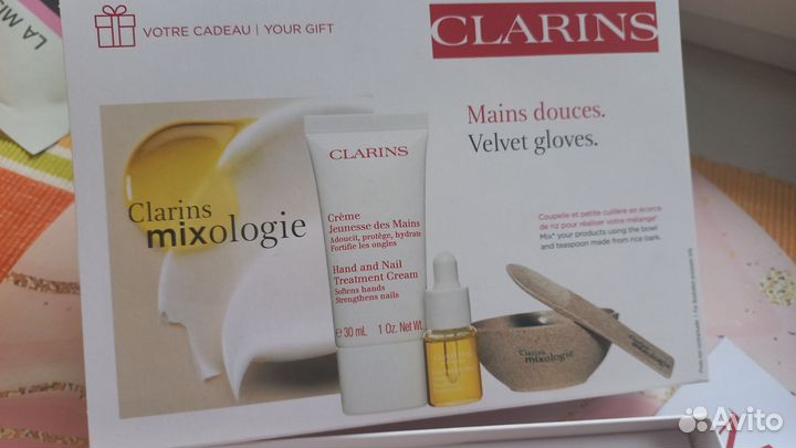 Набор косметики clarins уход для лица и тела