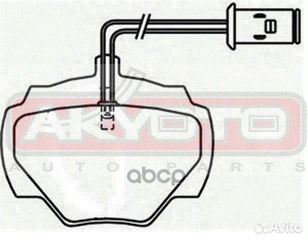 Колодки тормозные дисковые задние С датчиком AK