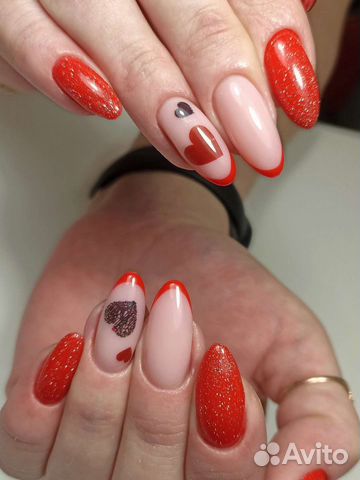 Маникюр наращивание ногтей