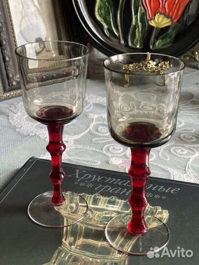 Фужеры Мещерский цветок гхз 60-х