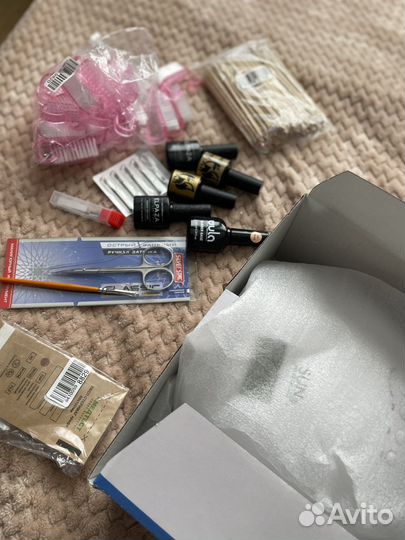 Лампа для ногтей набор