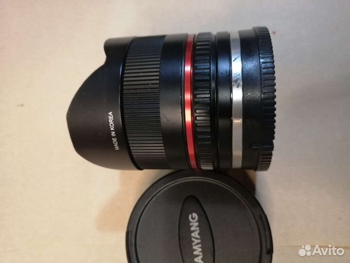 Объективобъектив Samyang MF 8mm f/2.8 AS IF, новый