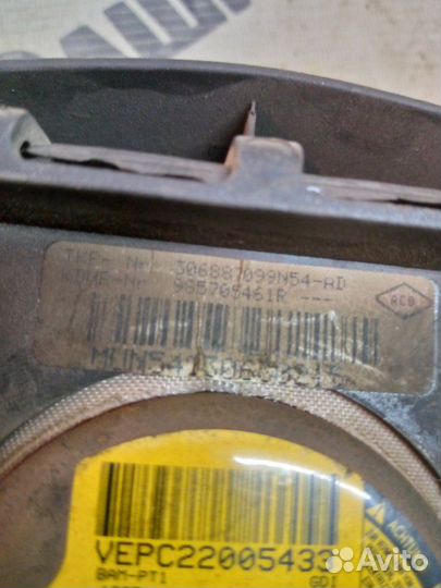 Подушка безопасности в руль передняя левая Renault