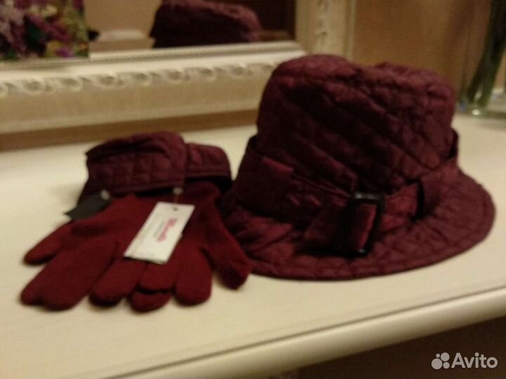 Панама женская с перчатками