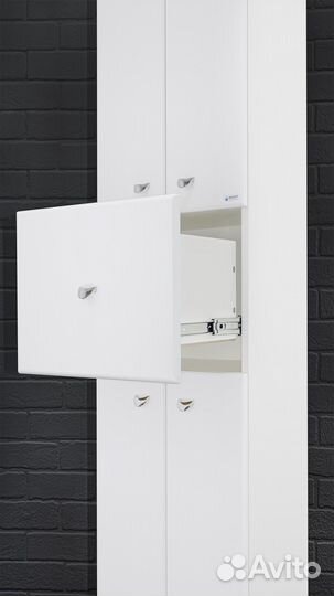 Пенал напольный 40 Классик с верхним ящиком В1 айс