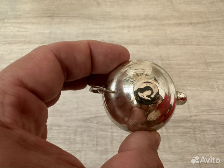 Елочная игрушка СССР чайник