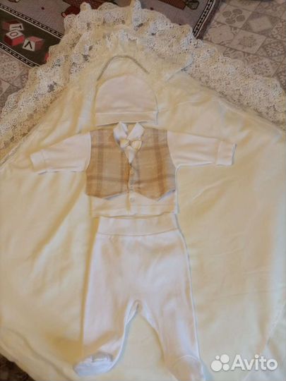 Конверт на выписку для мальчика осень