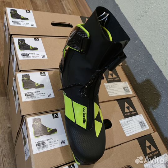 Лыжные ботинки fisher carbonlite коньковые