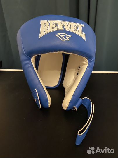 Шлем боксерский Reyvel винил Синий