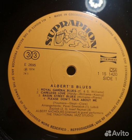 LP.Albert Nicholas – Albert's Blues - 1974