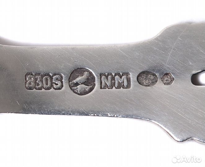 Серебряная сервировочная ложка. Норвегия