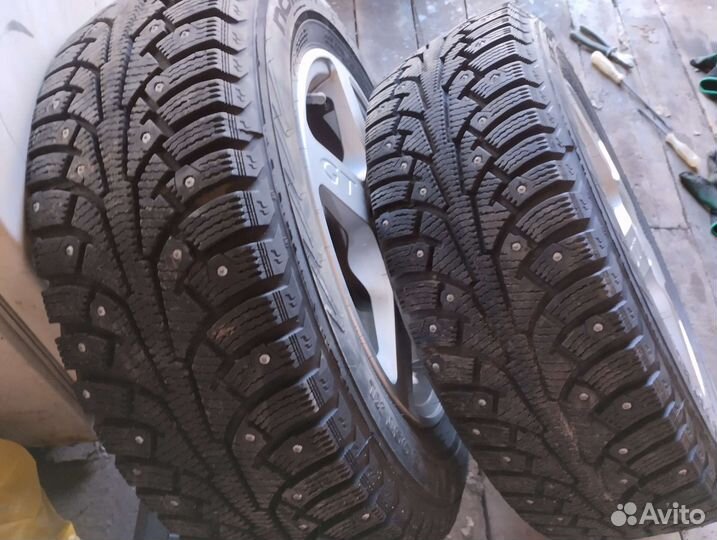 Колëса зимние шипованные в сборе R-15, 4*100