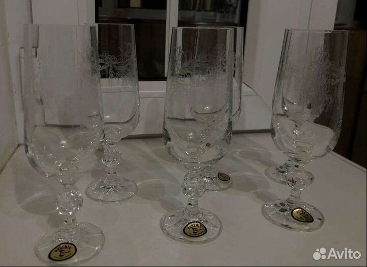 Бокалы bohemia Чехословакия