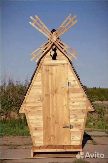 Дачный туалет с установкой SUN338