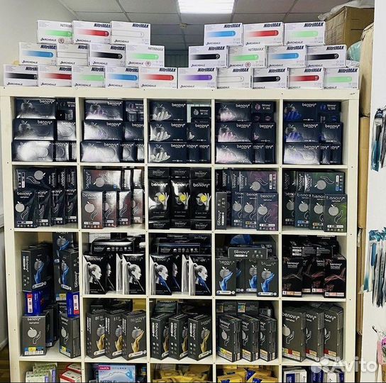 Перчатки нитриловые